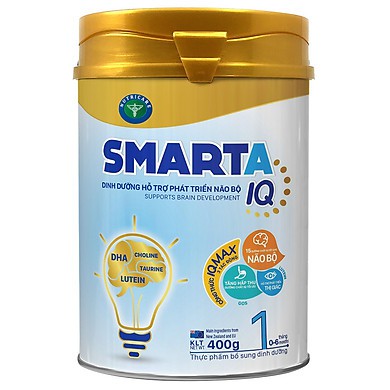 Sữa bột SmartA IQ 1 900g Hỗ trợ phát triển não bộ & dinh dưỡng cho bé