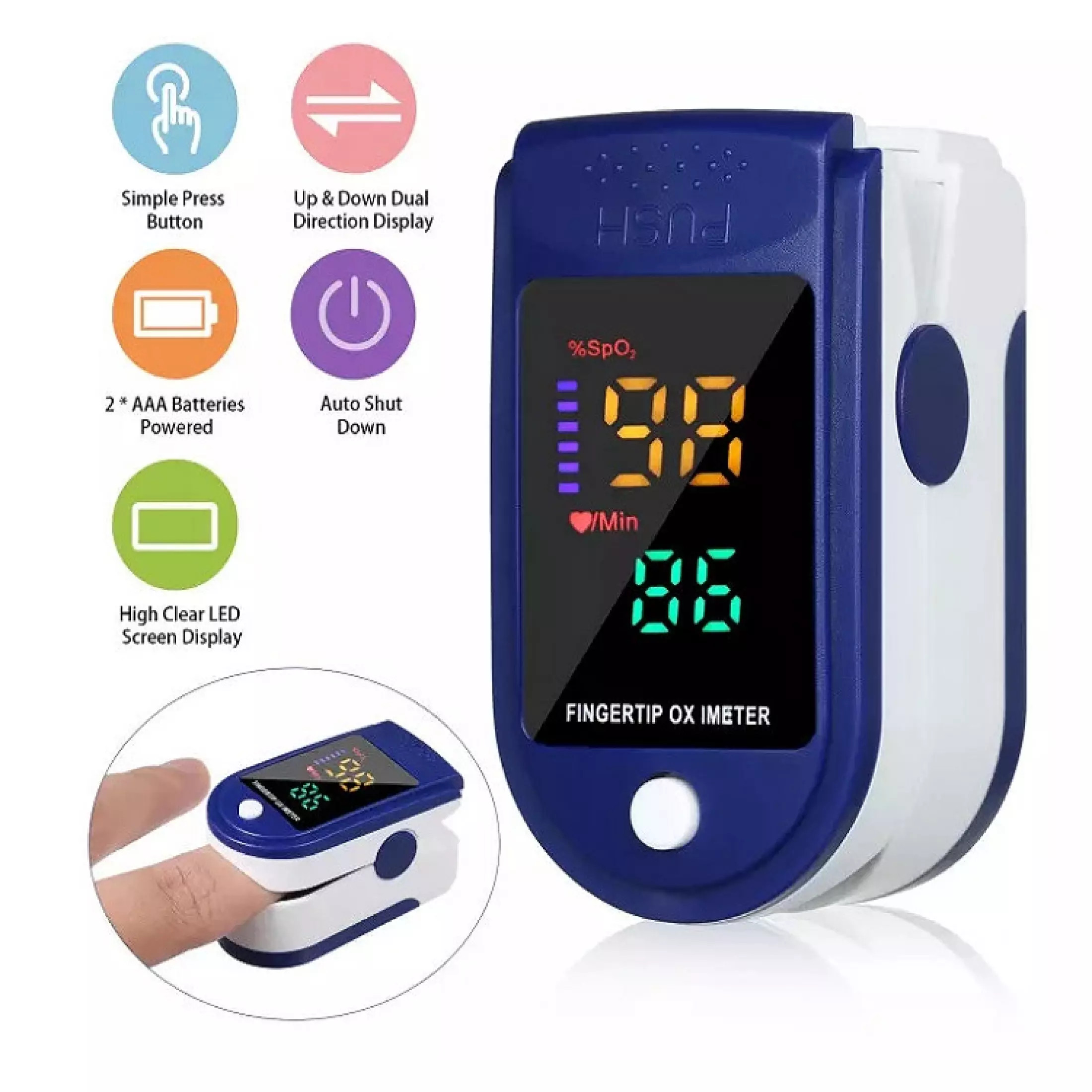 Máy Đo Nồng Độ Oxy Trong Máu Spo2 Và Nhịp Tim Beurer Po30, Máy Đo Nhịp Tim Osximeter Spo2 Bằng Đầu Ngón Tay Trong Vòng 5s Tiện Dụng, Máy Đo Nồng Độ Oxy Trong Máu Spo2 Và Nhịp Tim Imedicare A3 Singaprore, Dễ Sử Dụng Tại Nhà An Toàn.