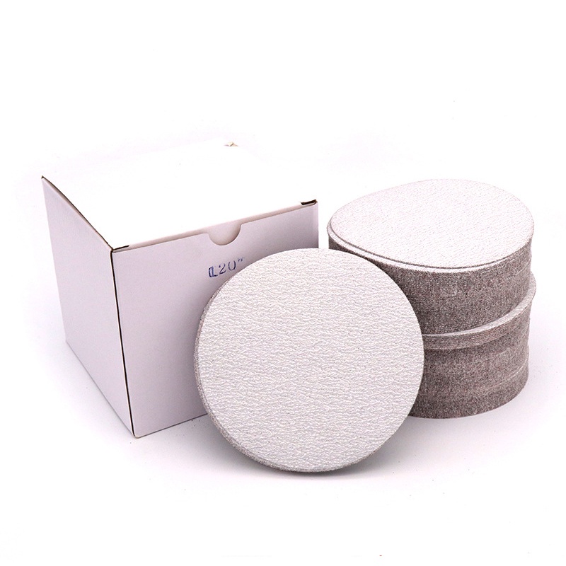 Combo 10 giấy nhám tròn 4 Inch màu trắng loại tốt chuyên dụng