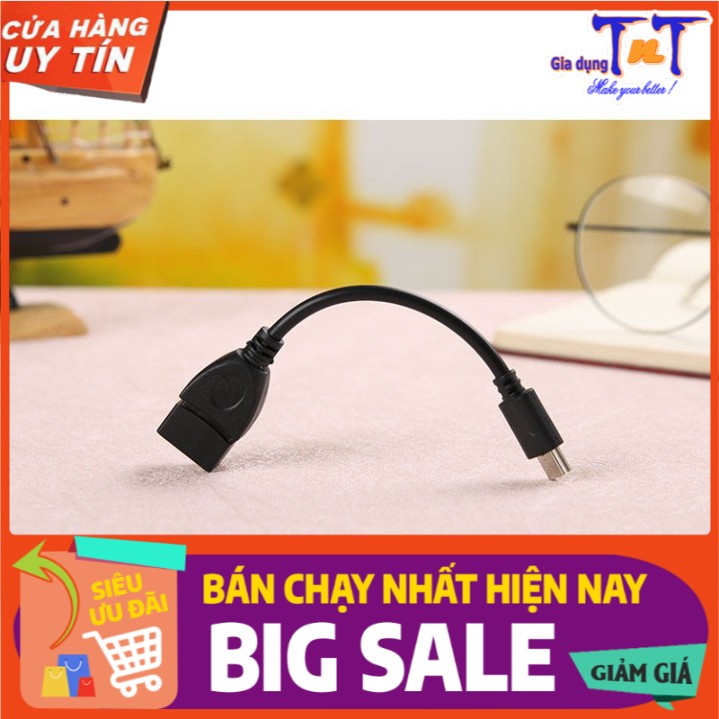 Cáp Otg cổng usb điện thoại tiện lợi, nhỏ gọn, dễ dàng mang theo, kết nối thông dụng, thời trang, chất liệu an toàn