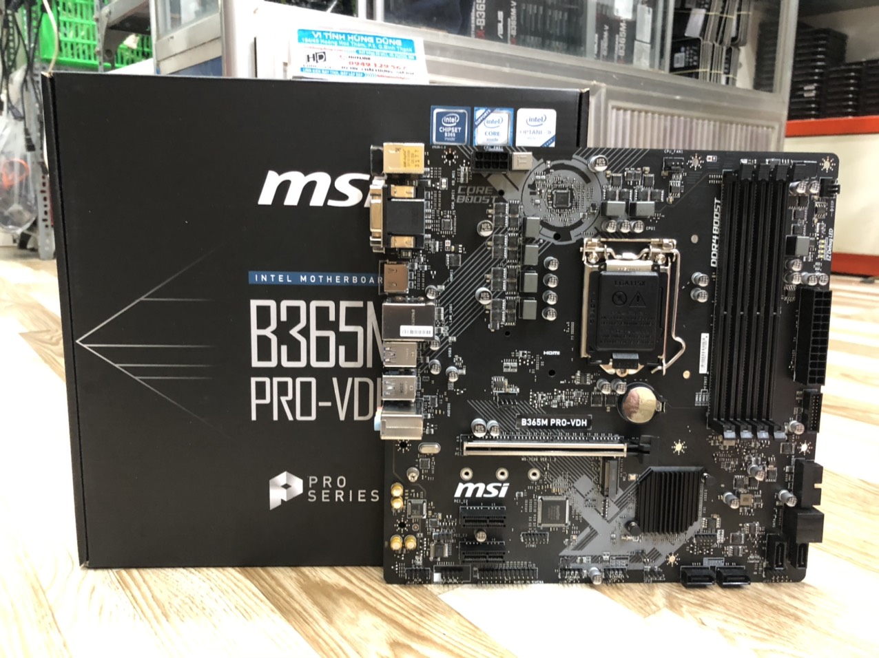New Main B365 MSI B365M-Pro VDH 4 khe ram LGA1151 BH 24 Tháng