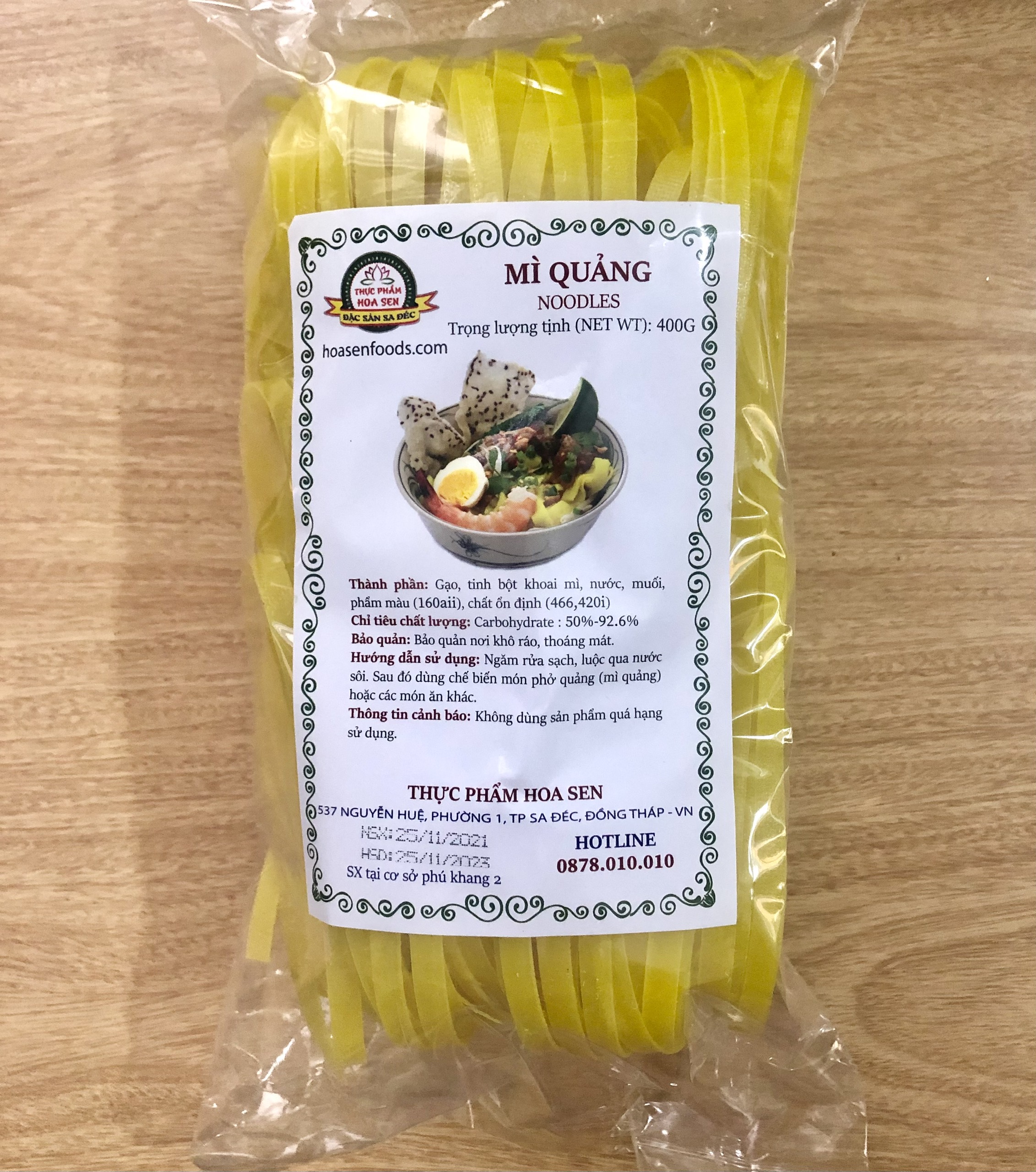 Mì quảng khô sa đéc 300gram