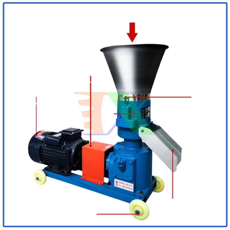 Máy ép cám viên cho Gia súc, Gia cầm, Cá KL-150, Máy xay nghiền thức ăn đùn viên cám