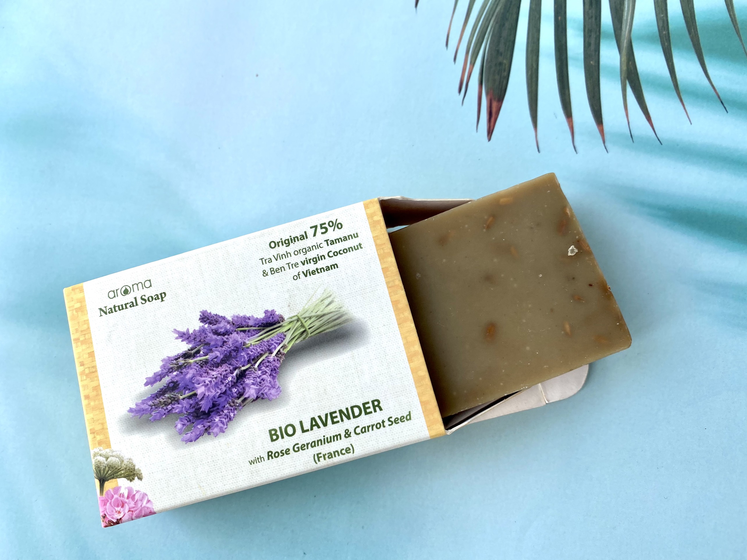 Xà Phòng Thủ Công Aroma Oải Hương Pháp Lavender Handcrafted Soap Dưỡng Ẩm