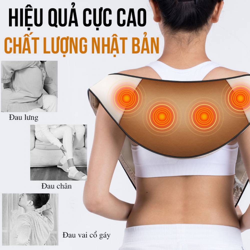 [HCM]Máy massage đấm bóp lưng cổ vai gáy Hàn Quốc Neck W-808. dễ dàng và cực kỳ hiệu quả để loại bỏ căn bệnh đau cổ gáy