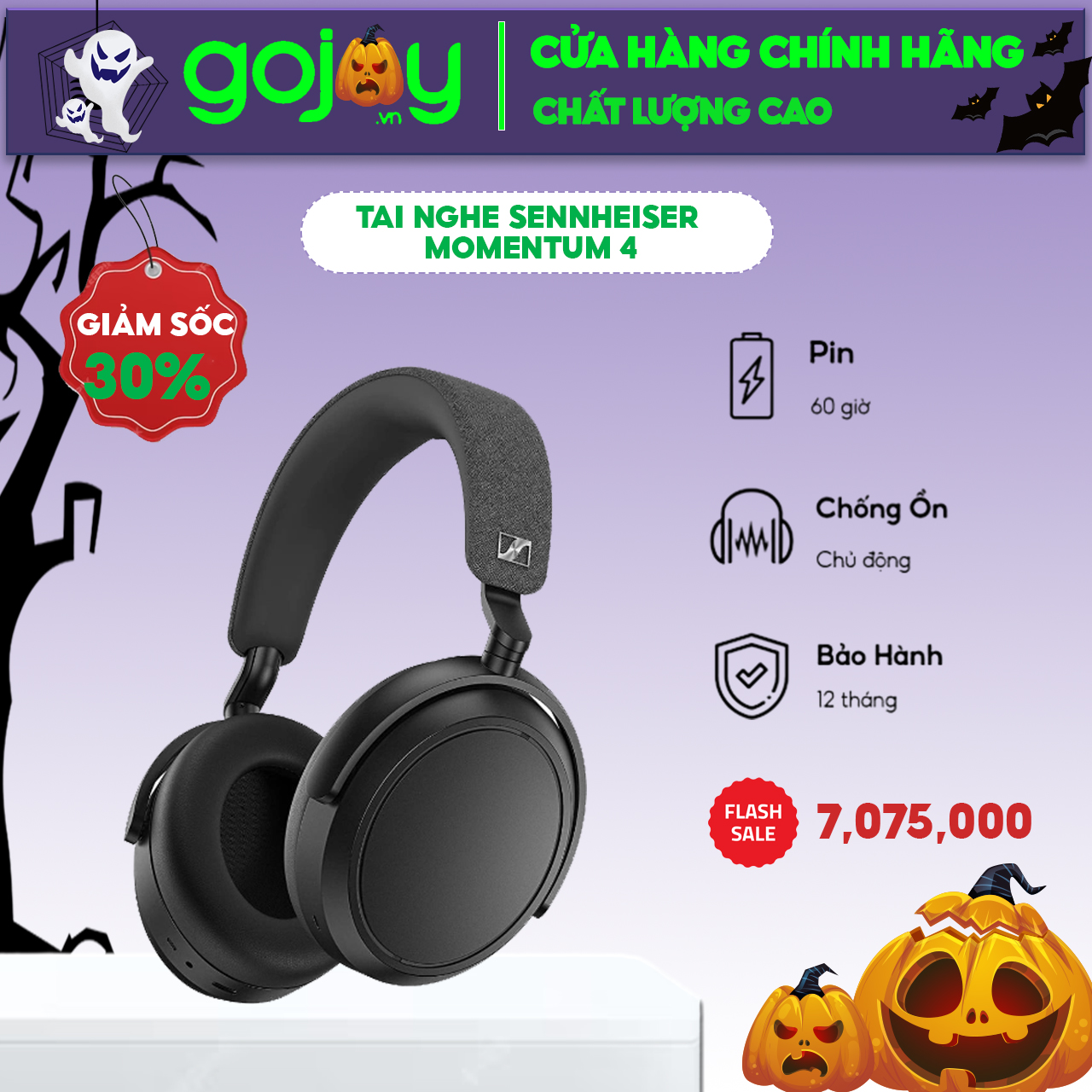 Tai nghe chống ồn sennheiser momentum 4 wireless