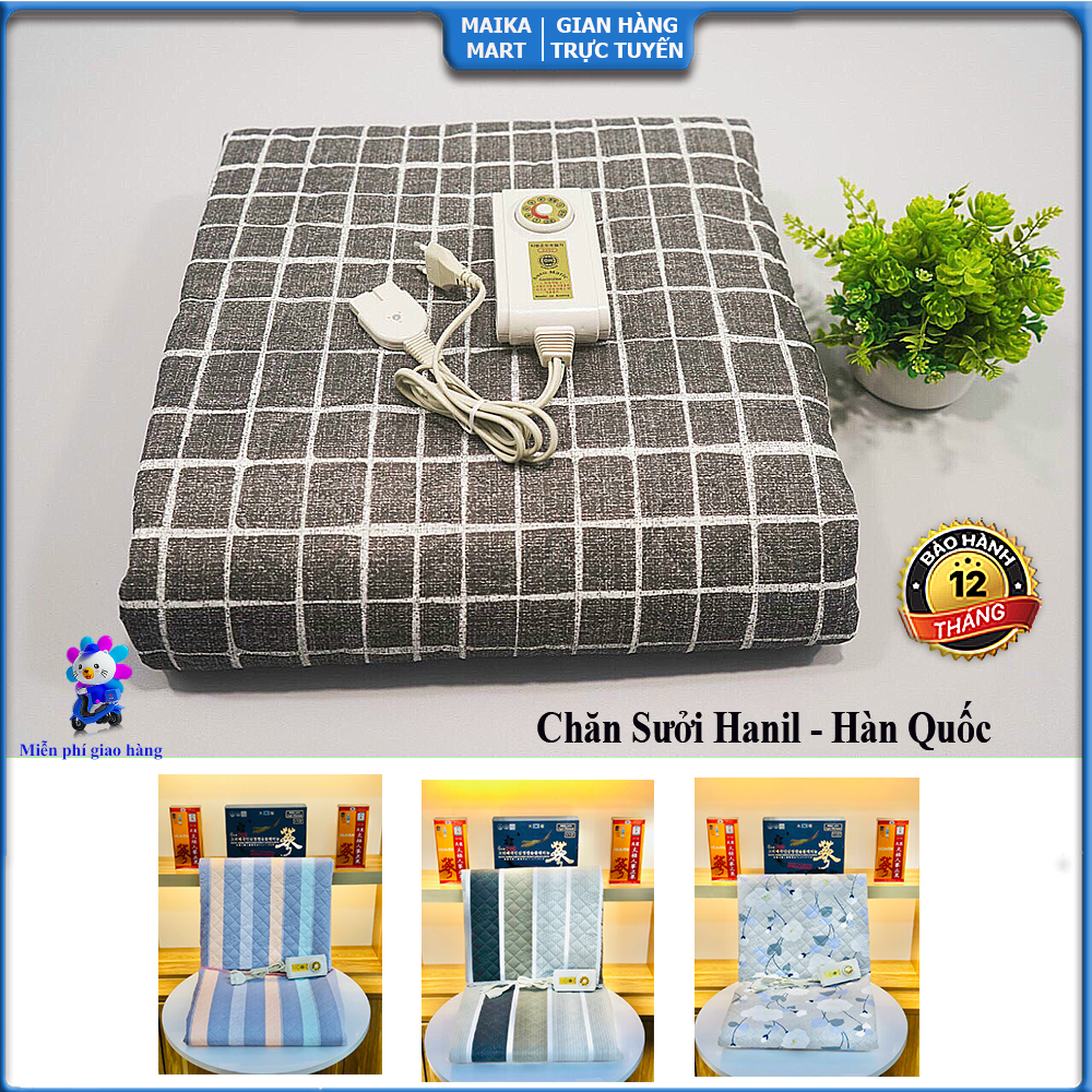 [NK Hàn Quốc] Đệm Sưởi Điện Hanil. Làm Ấm Và Giúp Lưu Thông Khí Huyết Dùng Cho Gia Đình, Spa,  Kt 1.35x1.8m.chăn điện sưởi ấm; thảm điện; đệm điện sưởi; thảm sưởi điện; nệm điện; chăn sưởi; electric blanket