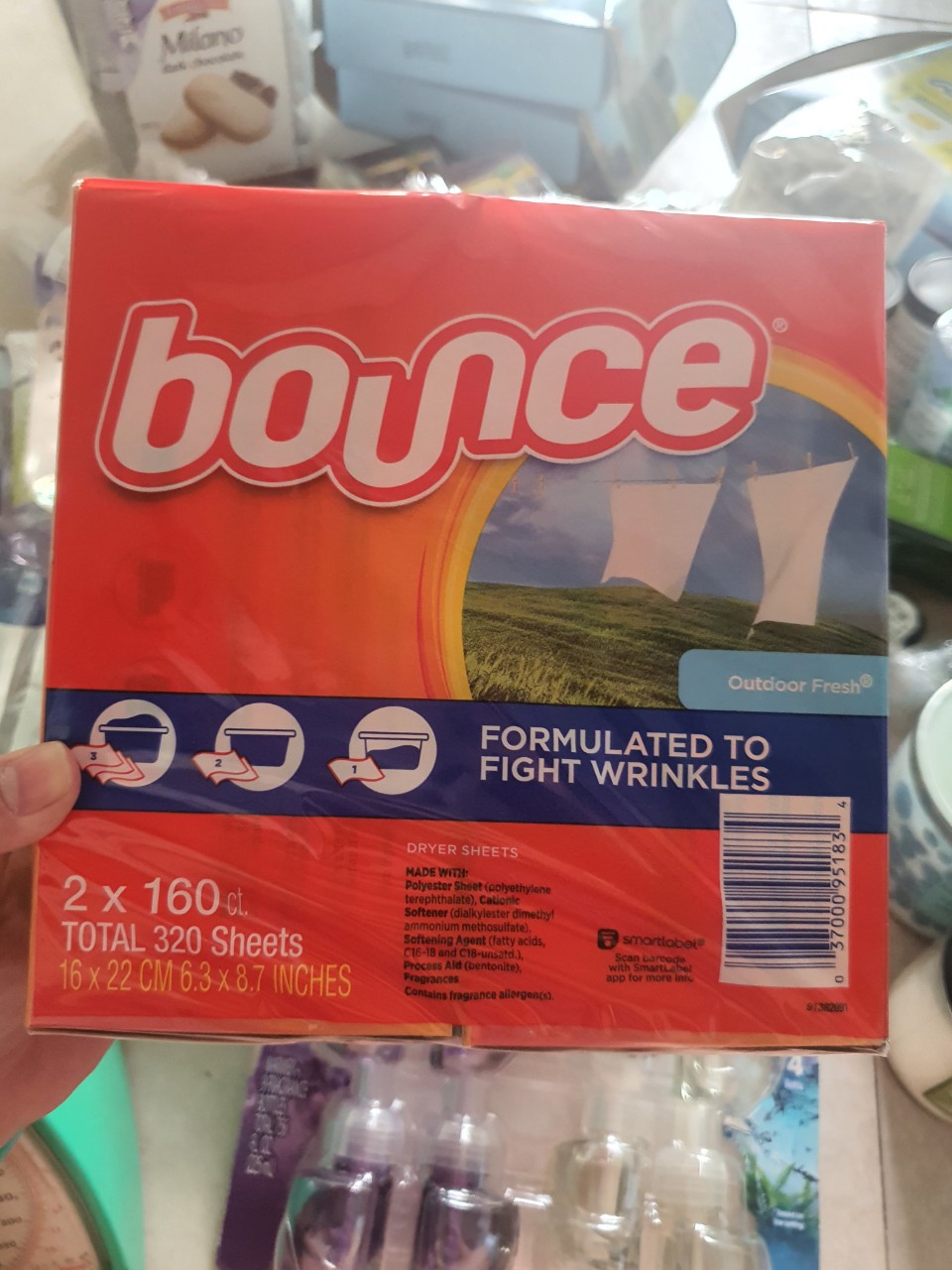 Giấy thơm quần áo bounce của mỹ