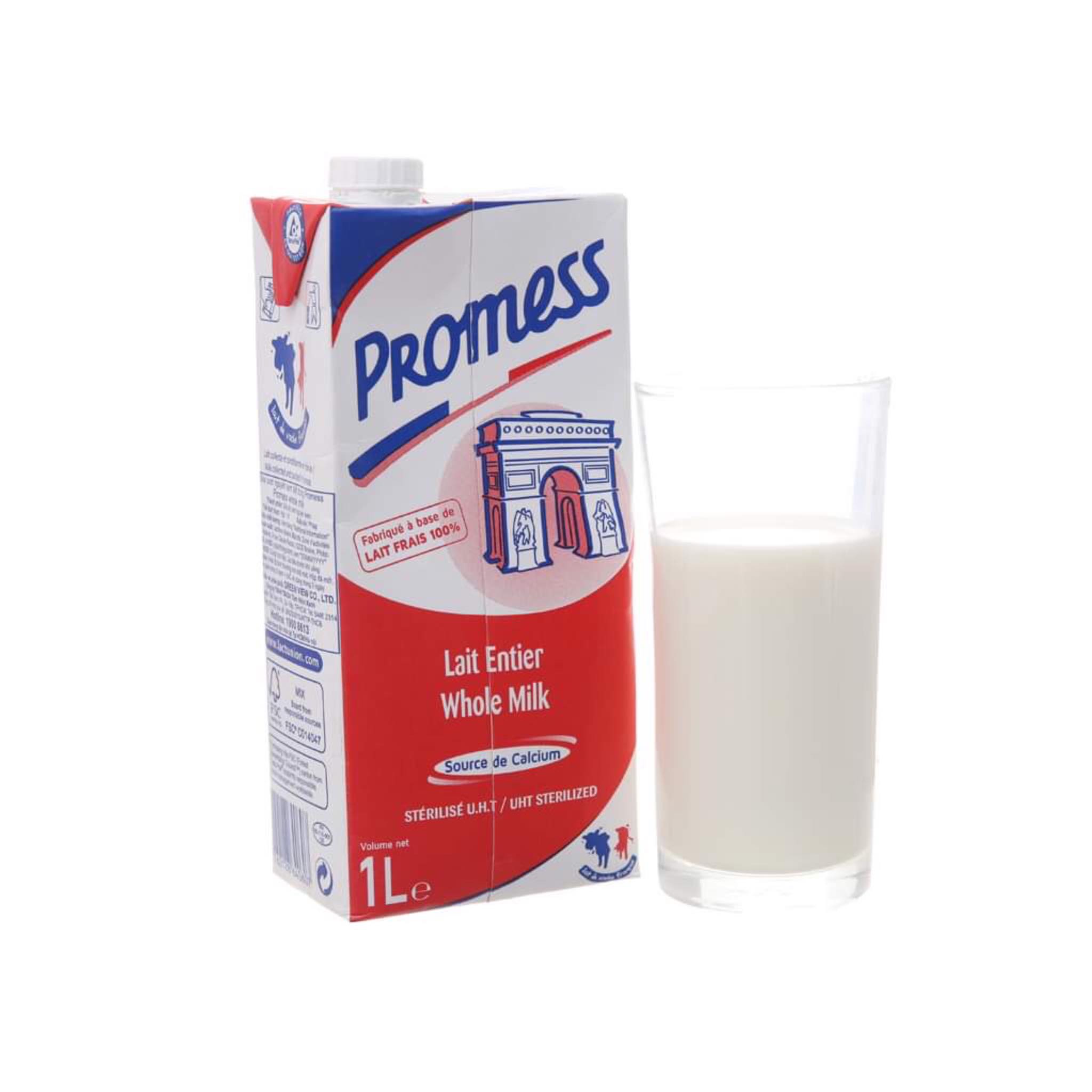 Sữa tươi nguyên kem promess 1l - sữa tươi nhập khẩu pháp