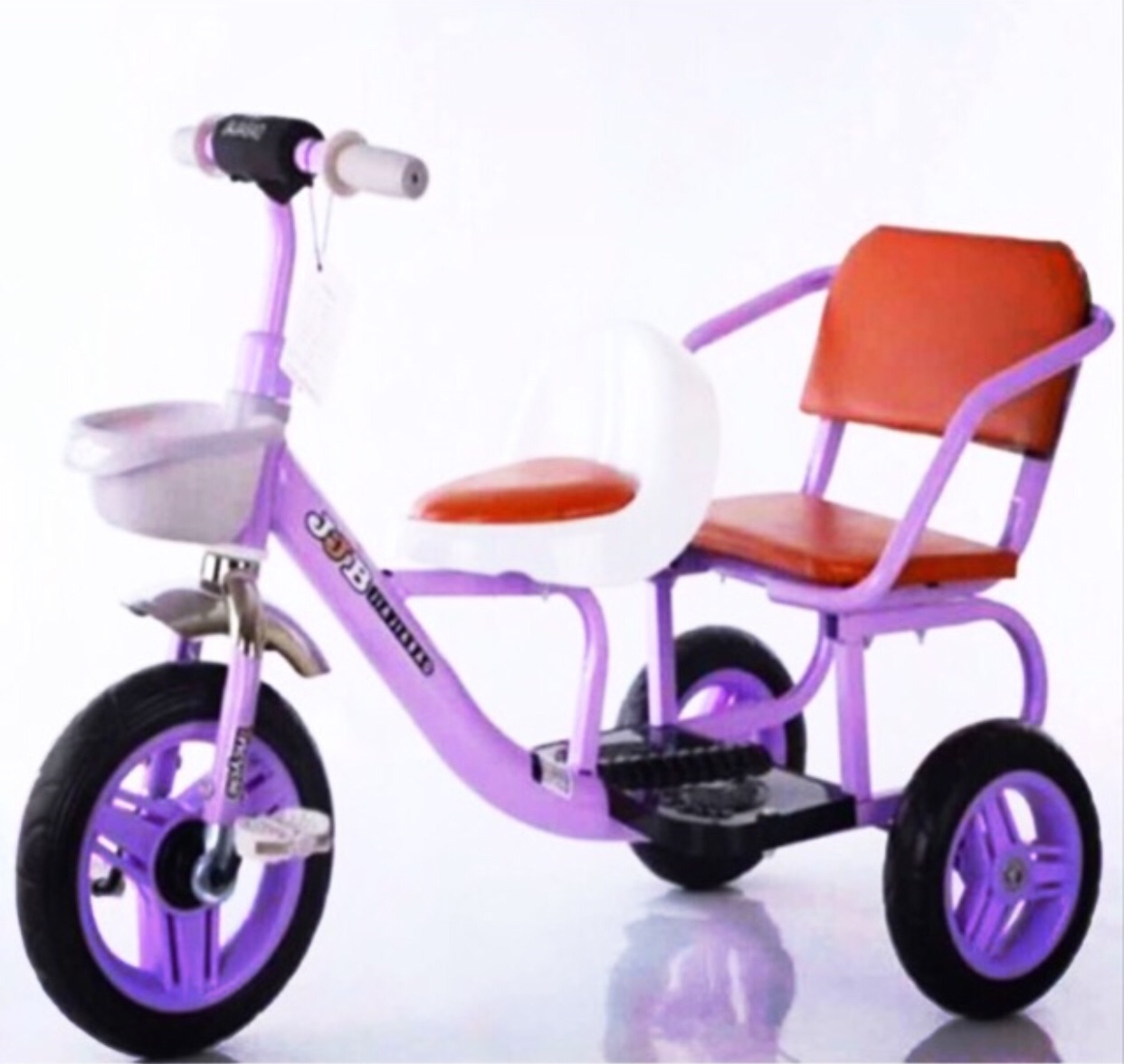 Xe đạp xích lô  Đôi Yên Bọc Da  Mẫu mới 2020 cho Bé 2 Đến 6 tuổi