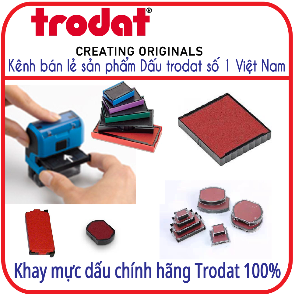 Khay mực dấu hãng Trodar