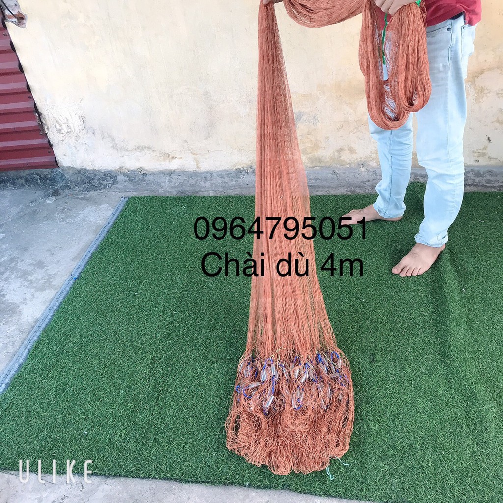 chài dù chân xích bắt cá lớn chân chì và xích,bung 6m,5kg  (cam kết bảo hành đổi trả trong 2 tuần đầu)