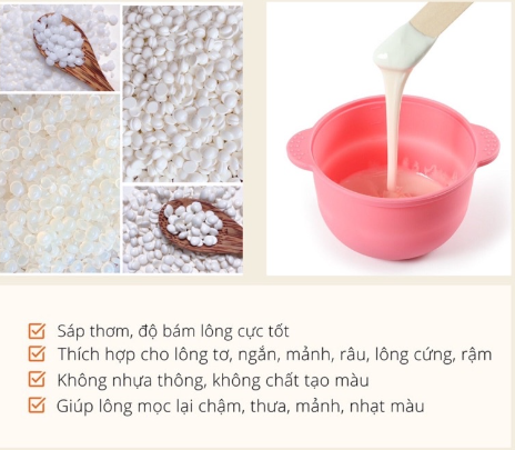 Sáp wax lông cao cấp siêu bám Sáp dừa sữa coconut 100gr