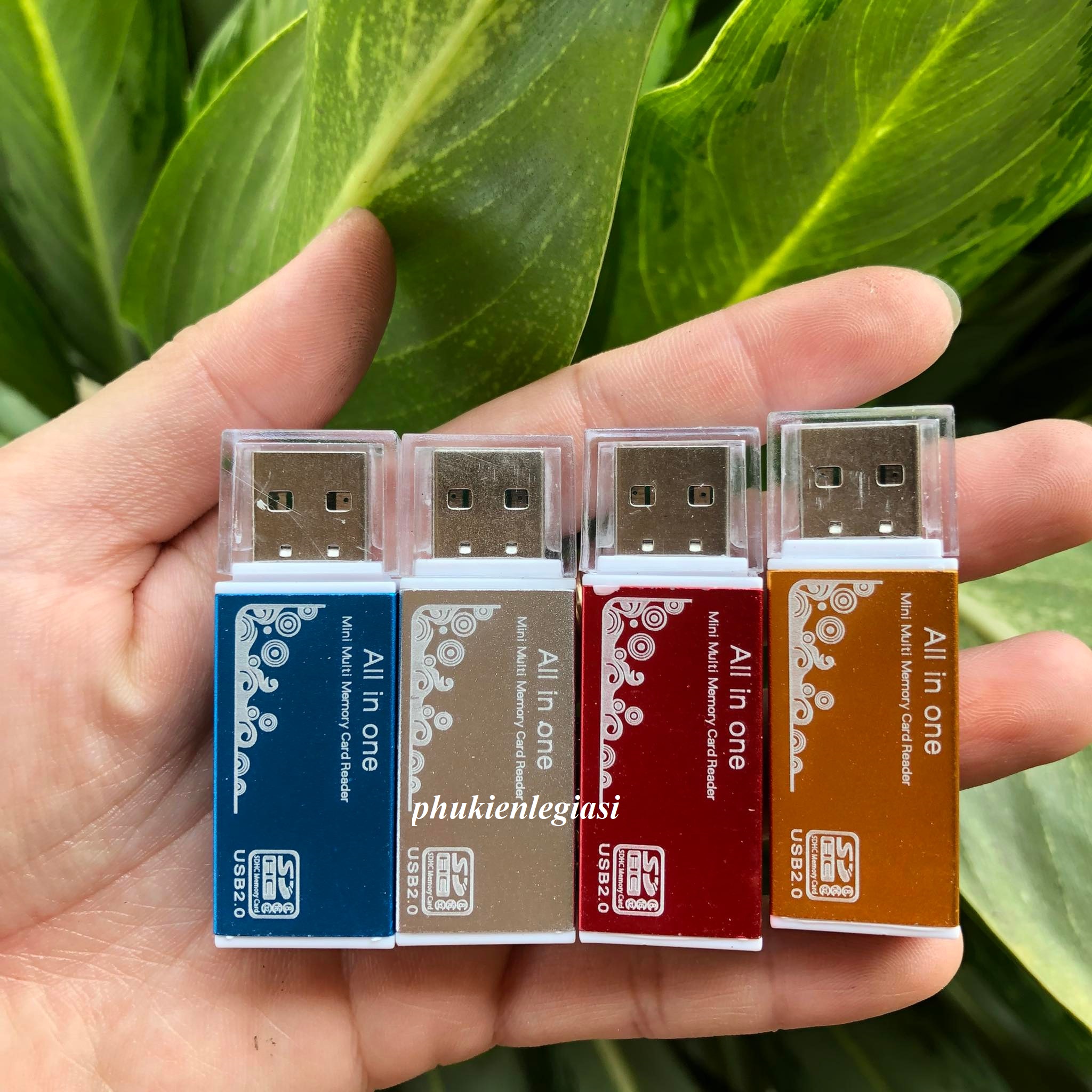Đầu đọc thẻ nhôm đa năng all in one