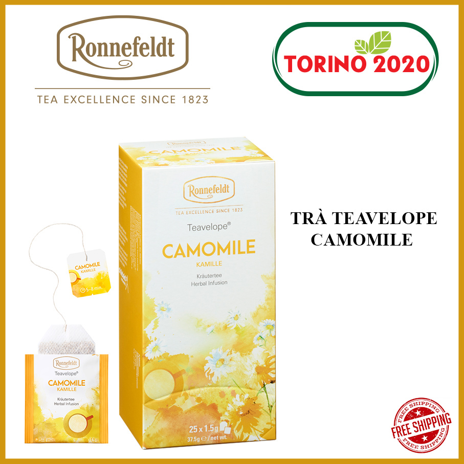[HCM][HÀNG CHÍNH HÃNG] Trà Túi Lọc Trà Ronnefeldt tea - Teavelope Camomile 1 hộp / 25 Sachets
