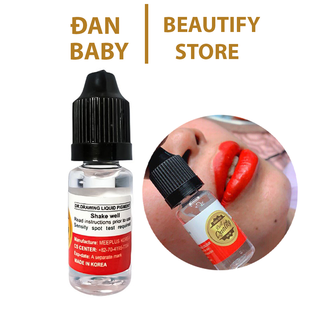 Nước pha mực xăm Best Quality Hàn Quốc, nước kích màu môi khóa màu giúp mực bám nhanh bong đậm lọ 10ml