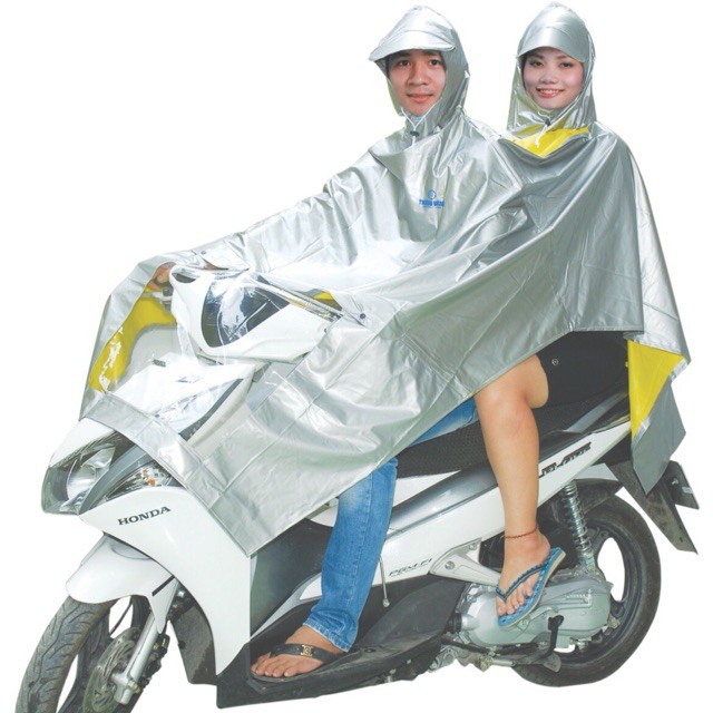 Áo mưa 2 da 2 đầu