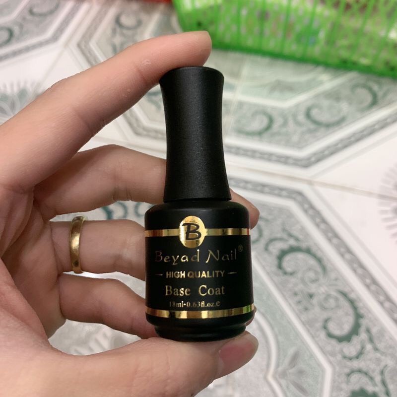 Sơn gel base, top bóng Beyad Nail siêu bóng siêu bền hàng mỹ chai 18ml, hàng chính hãng.