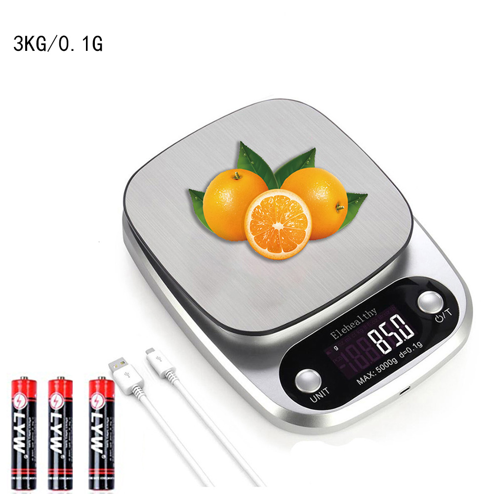 Cân nhà bếp điện tử ebalance kitchen scale 3kg/0.1g ,10kg/1g usb charging
