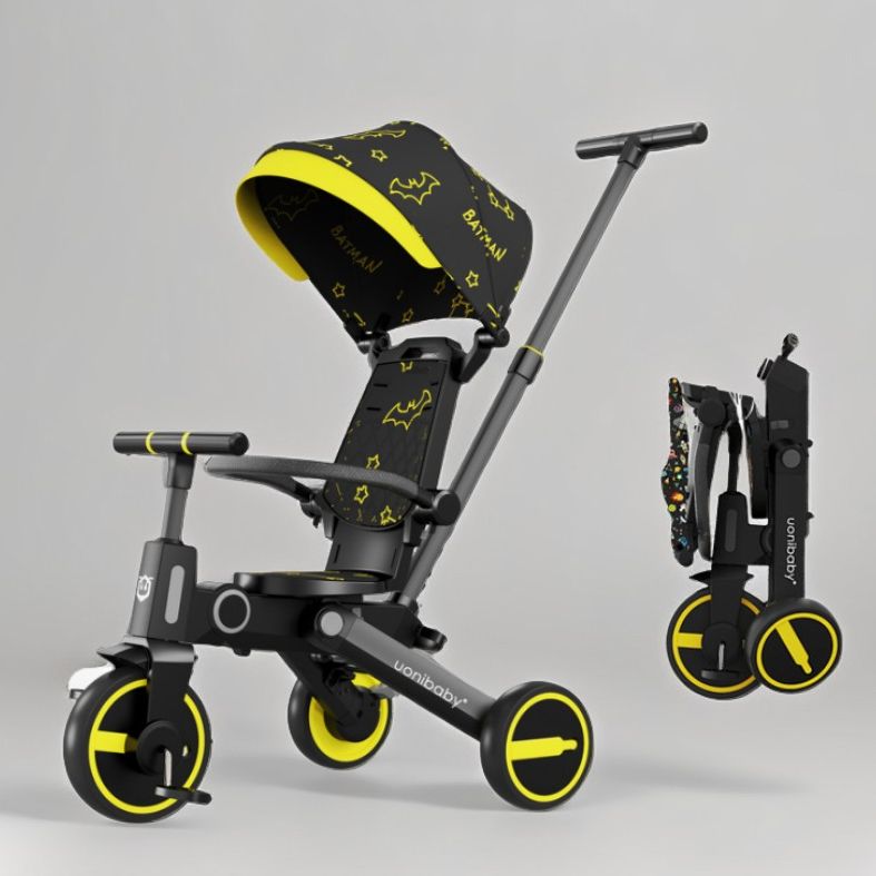 [BẢN CAO CẤP] Xe đẩy trẻ em 3 bánh GẤP GỌN, 2 CHIỀU, xe chòi chân dành cho bé từ 6 tháng - 5 tuổi, tải trọng đến 40KG