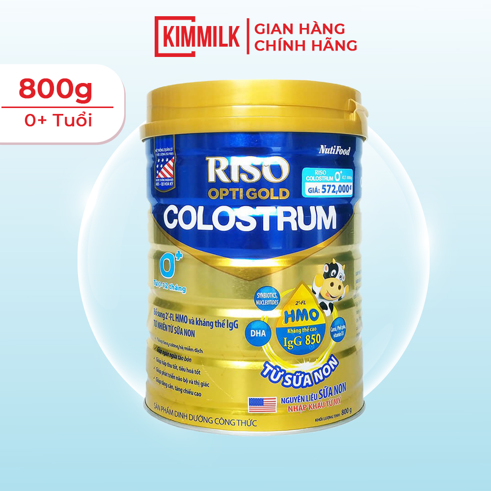 Sữa Non Riso Colostrum 0+ 800g - Cho Bé Từ 0-12 tháng Tuổi