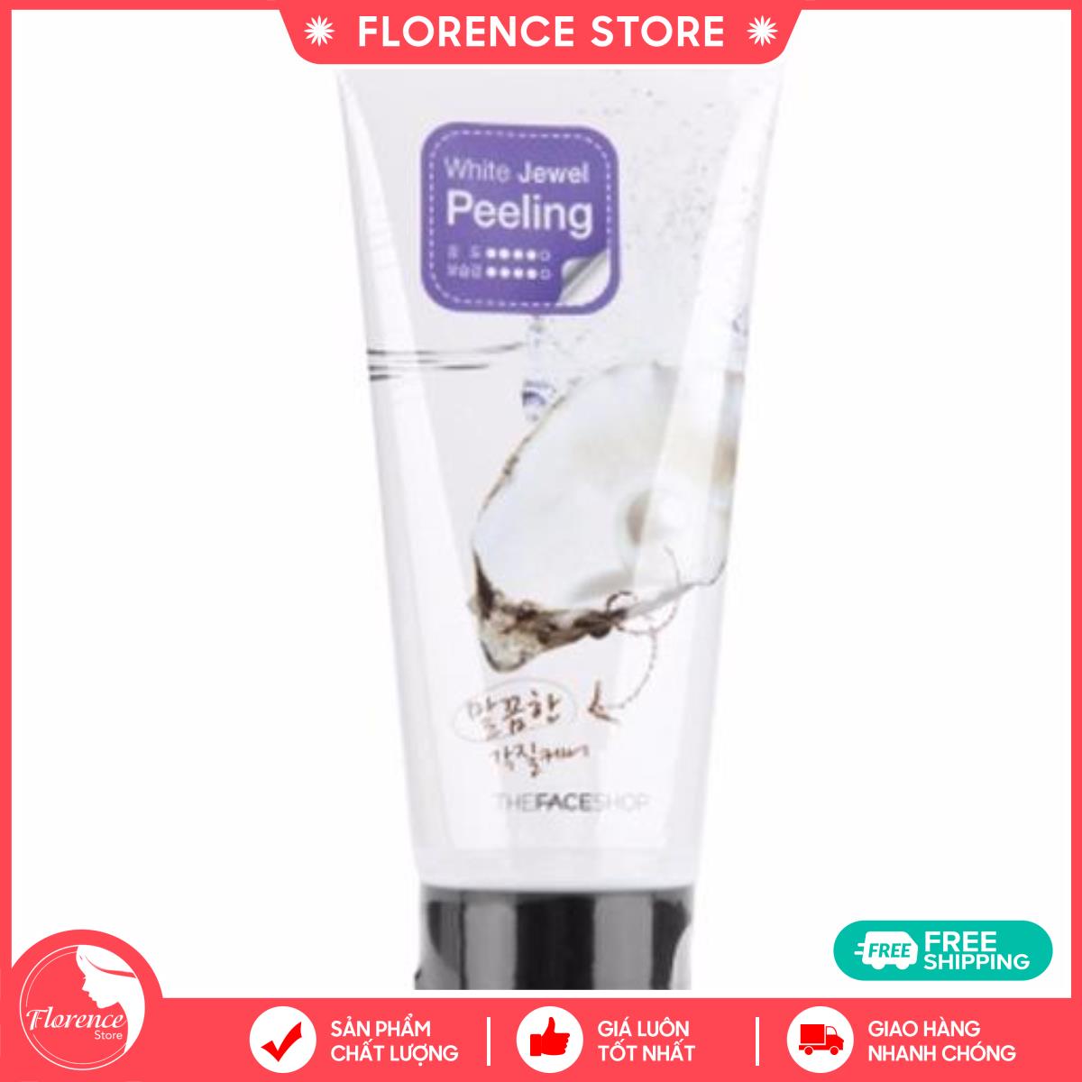 Tẩy da chết ngọc trai - White Jewel Peelingthe Face Shop Smart Peeling 120ml