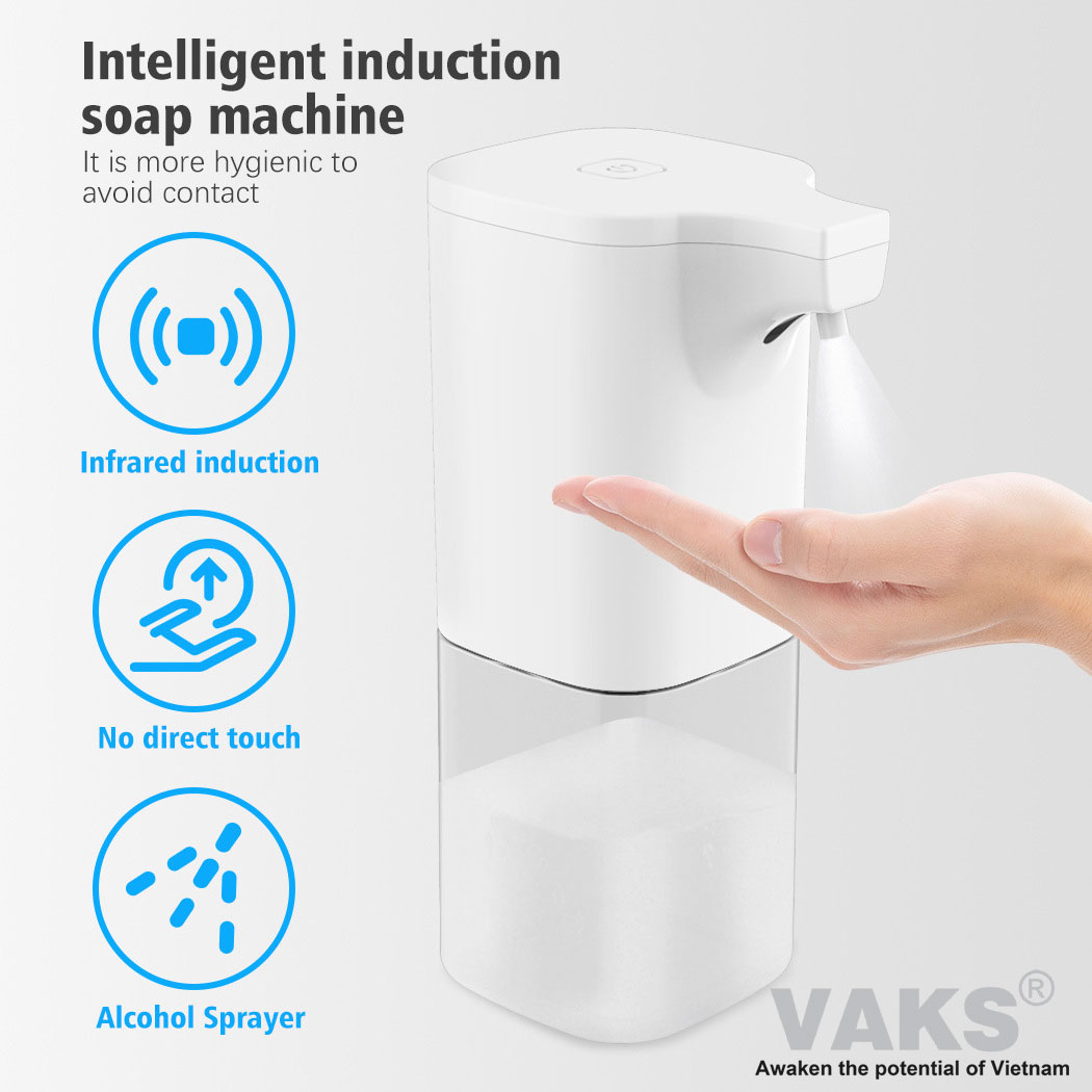 [HCM]Bình đựng dung dịch cảm ứng tự động  AFD-001 350ml - Nguồn PIN AA - Phun sương xịt cồn