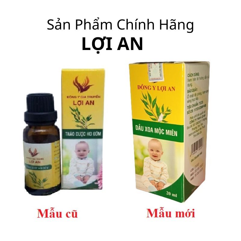 [Freeship] Tinh dầu thảo dược ho đờm Lợi An cho bé chính hãng