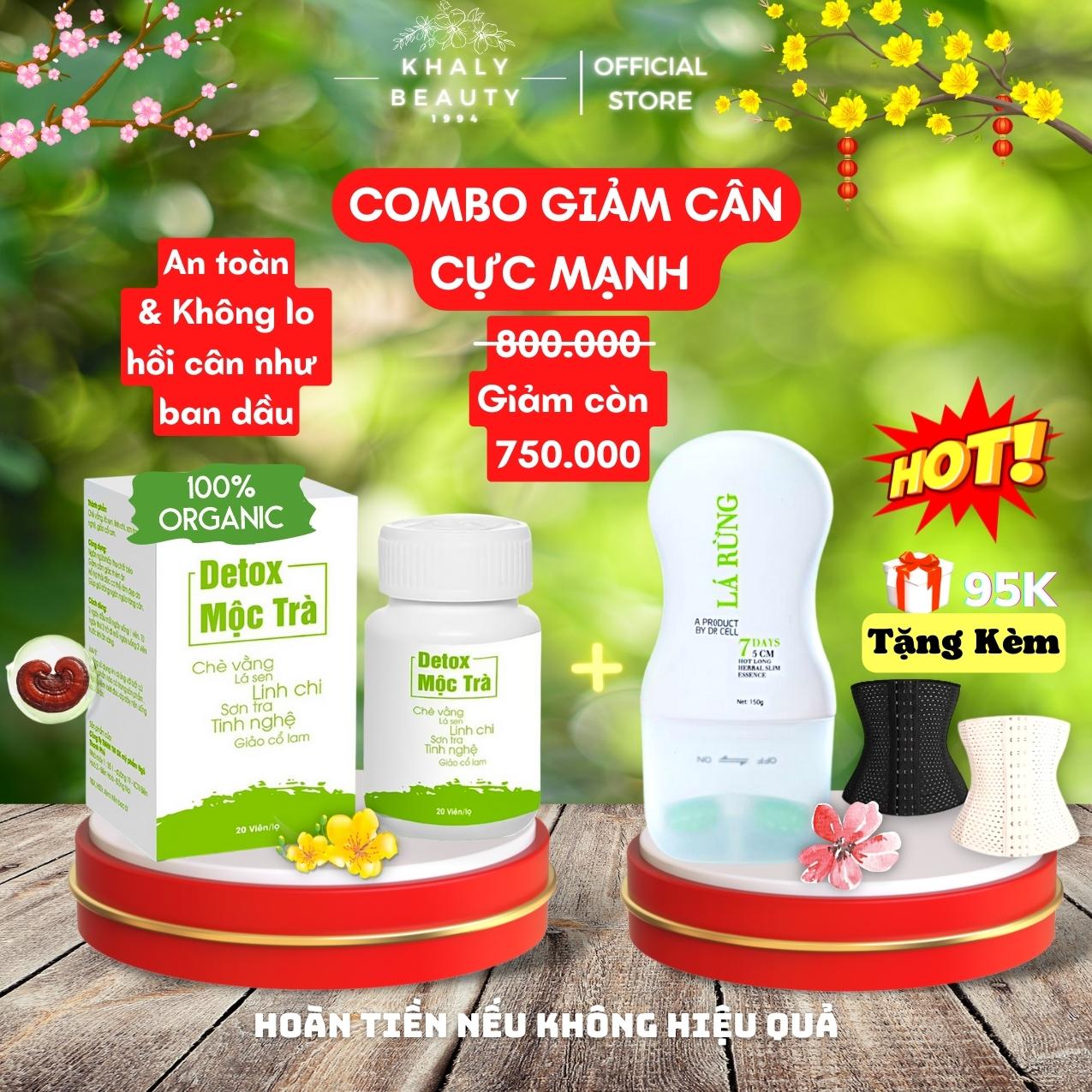 Combo giảm cân hiệu quả Thanh lăn cao lá rừng+Detox xổ mỡ mộc trà giảm mỡ bụng, tay,chân chiết xuất từ thảo dược giảm mở cấp tốc trong 7 ngày, an toàn & không hồi cân như ban đầu