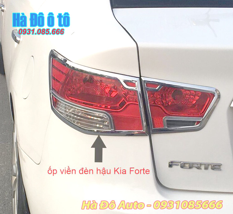 Ốp viền đèn pha hậu kia forte - ốp bảo vệ viền đèn pha hậu forte