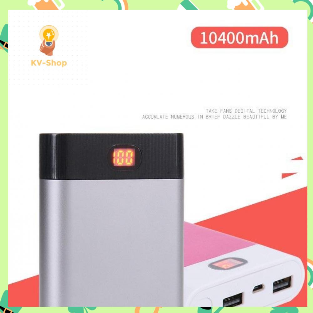 Box sạc dự phòng 4 cell vỏ nhôm có led hiển thị