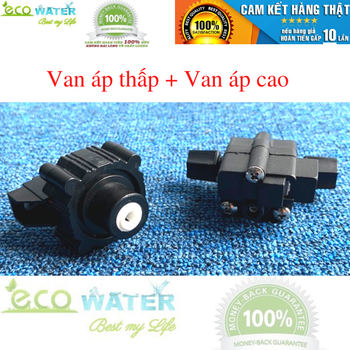 Bộ van áp thấp + van áp cao máy lọc nước - Tặng kèm dây điện - Ecocb001