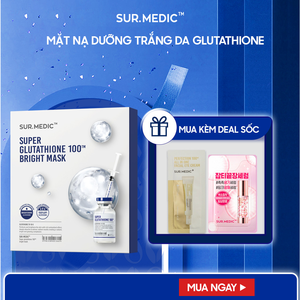 Mặt nạ SURMEDIC Bright Glutathione Mask Dưỡng Trắng Da 30g