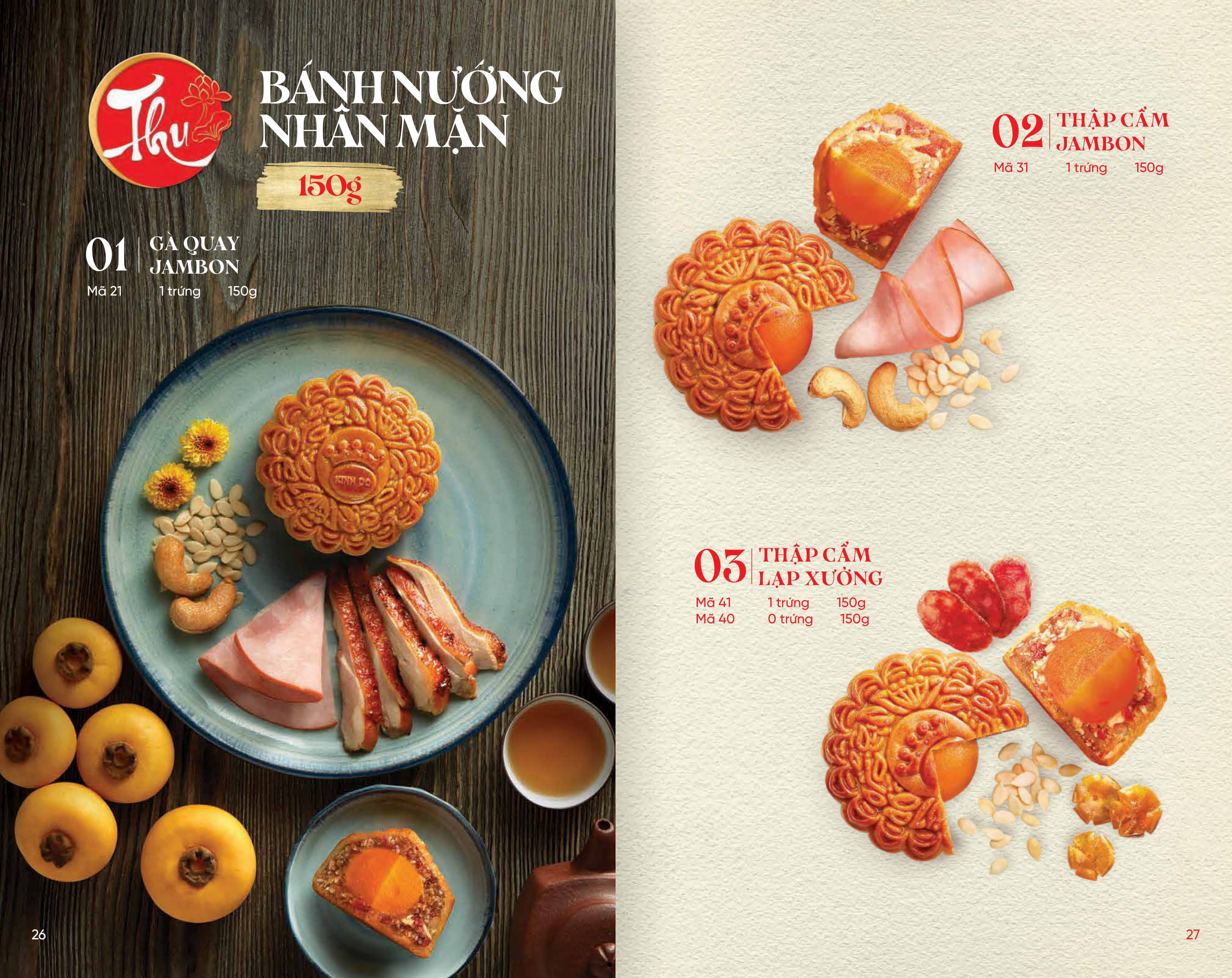 Bánh trung thu kinh đô - hộp 2 bánh mix nhân ngọt & mặn