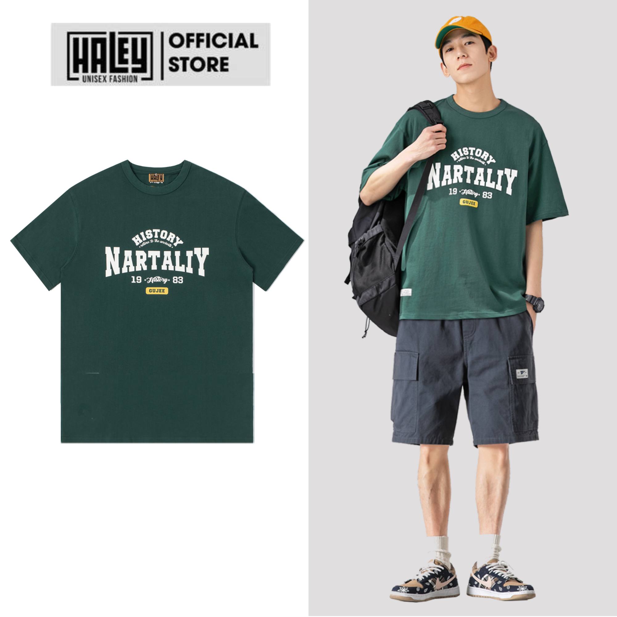 Áo thun unisex tn230 form rộng nam nữ haley phông tay lỡ basic cotton thoáng mát ullzang dễ phối đồ