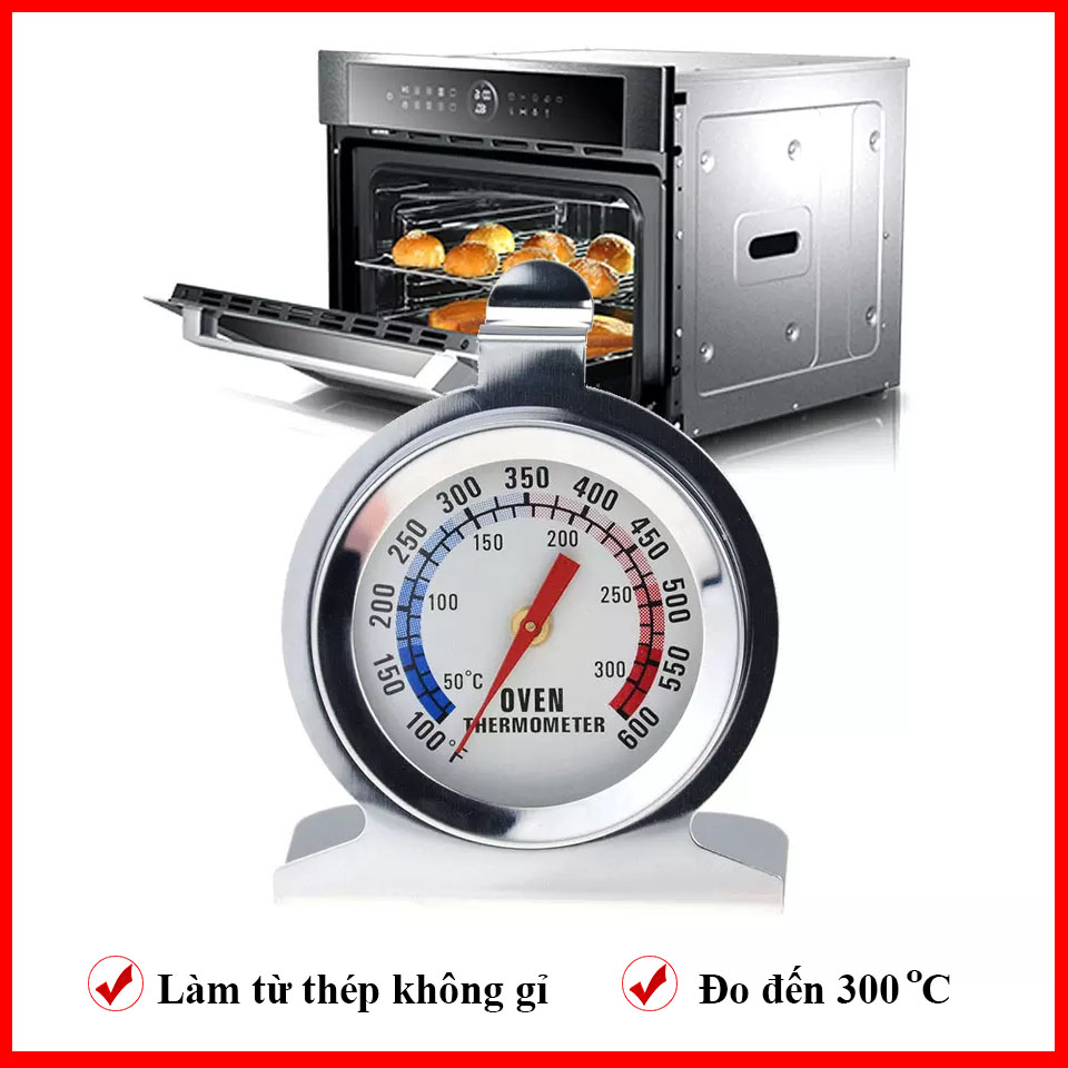 [HCM]Nhiệt Kế Lò Nướng Độ Chính Xác Cao 0 Đến 300 Độ C Thiết Kế Nhỏ Gọn Dễ Sử Dụng TBE Shop