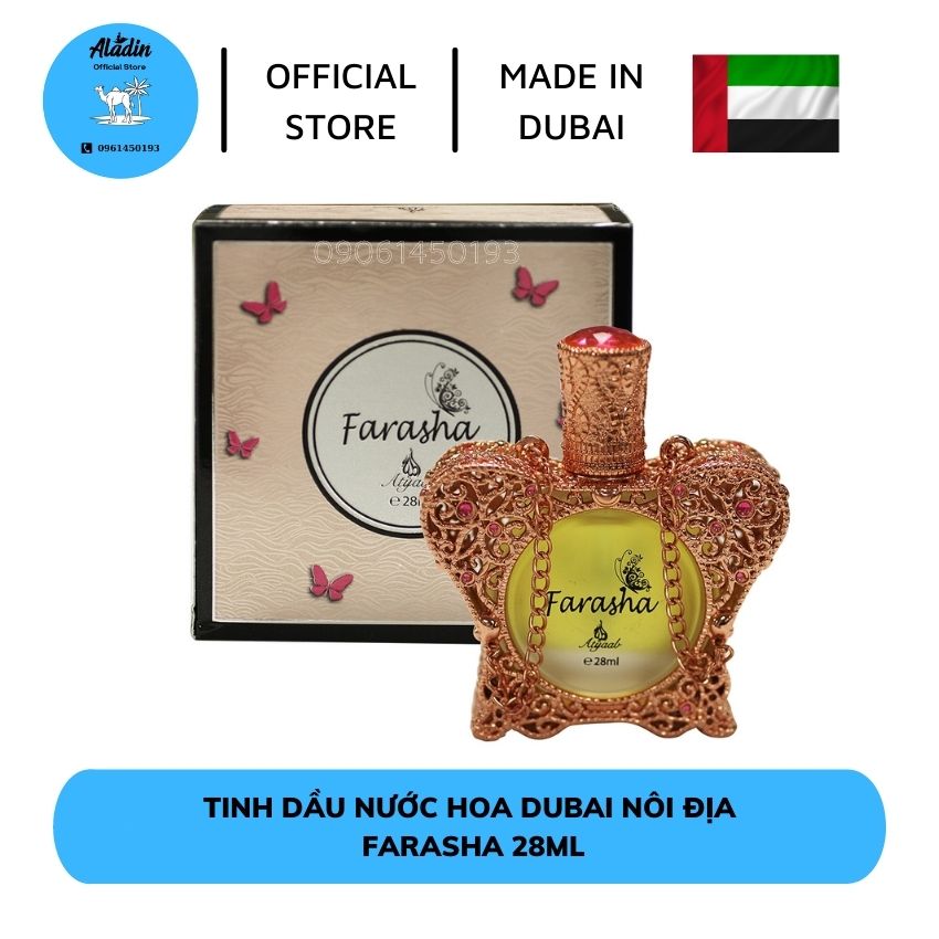 Tinh Dầu Nước Hoa Dubai Queen Farasha Atyaab Nội Địa Chính Hãng Cao Cấp - Aladin store