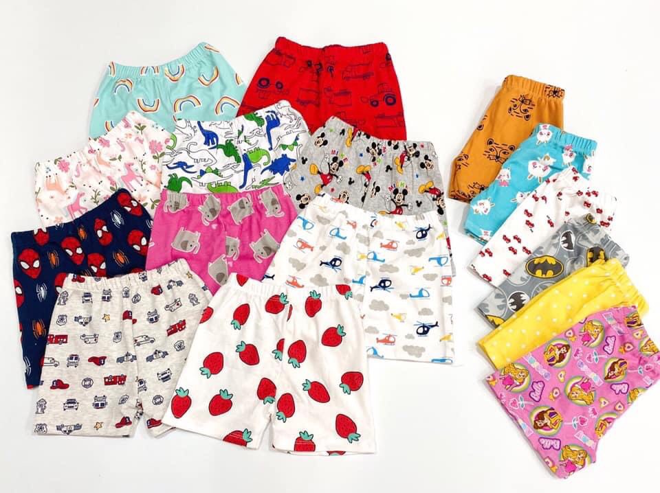 Combo 10 quần đùi cotton bozip cho bé