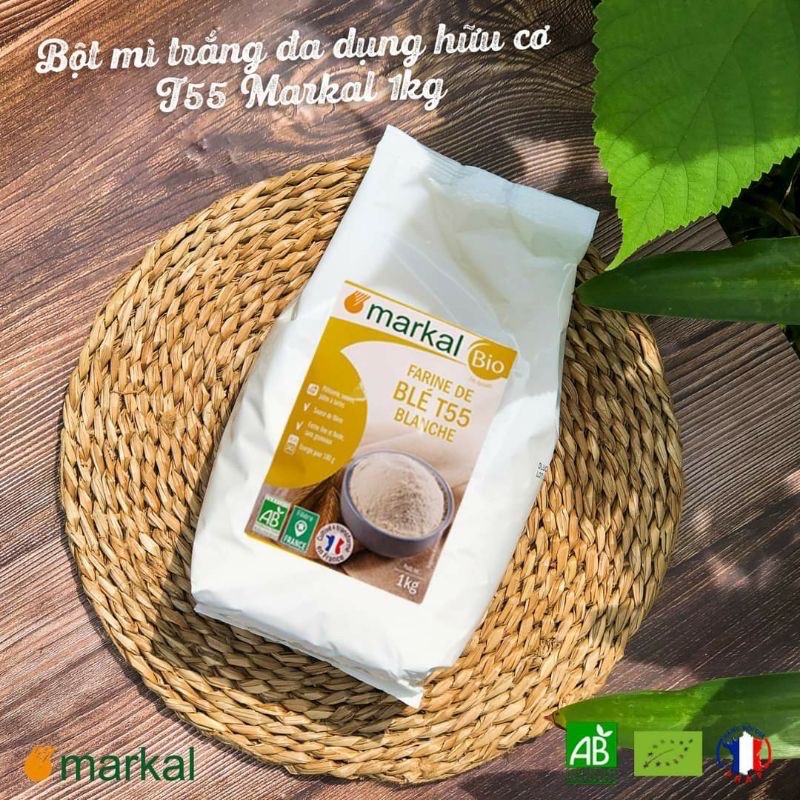 Bột mỳ hữu cơ T55 Markal làm bánh cho bé