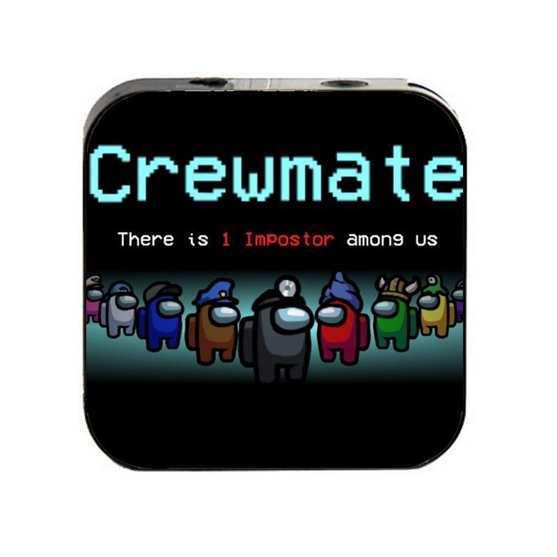 Máy nghe nhạc Among Us MP3 cầm tay mini tặng tai nghe cắm dây có mic và dây sạc nhỏ gọn tiện lợi thời trang