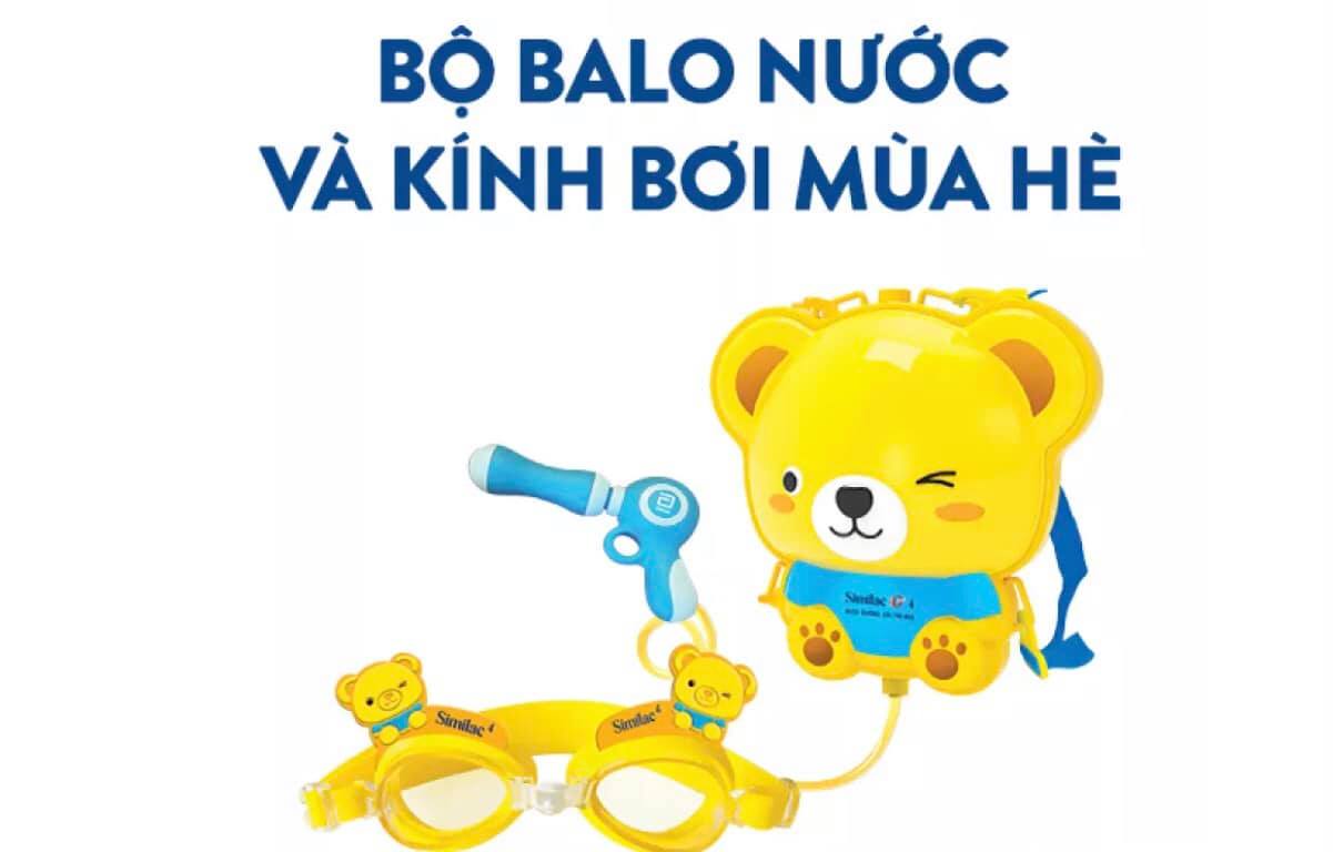 Đồ Chơi Balo Súng Nước similac kèm kính bơi cho bé