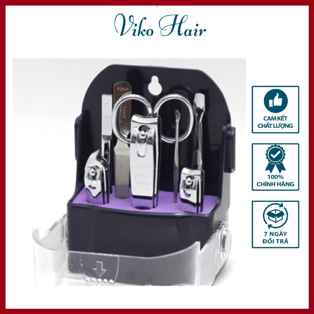 Bộ cắt móng tay three seven ts-091c chrome 777 nail clipper loại thép chống gỉ giúp vệ sinh làm sạch móng chuyên nghiệp ✓ viko hair