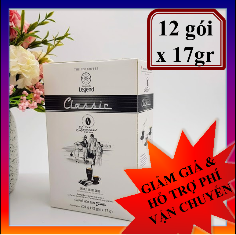 Cà Phê Trung Nguyên Hòa Tan Legend Classic hộp 12gói x 17gr