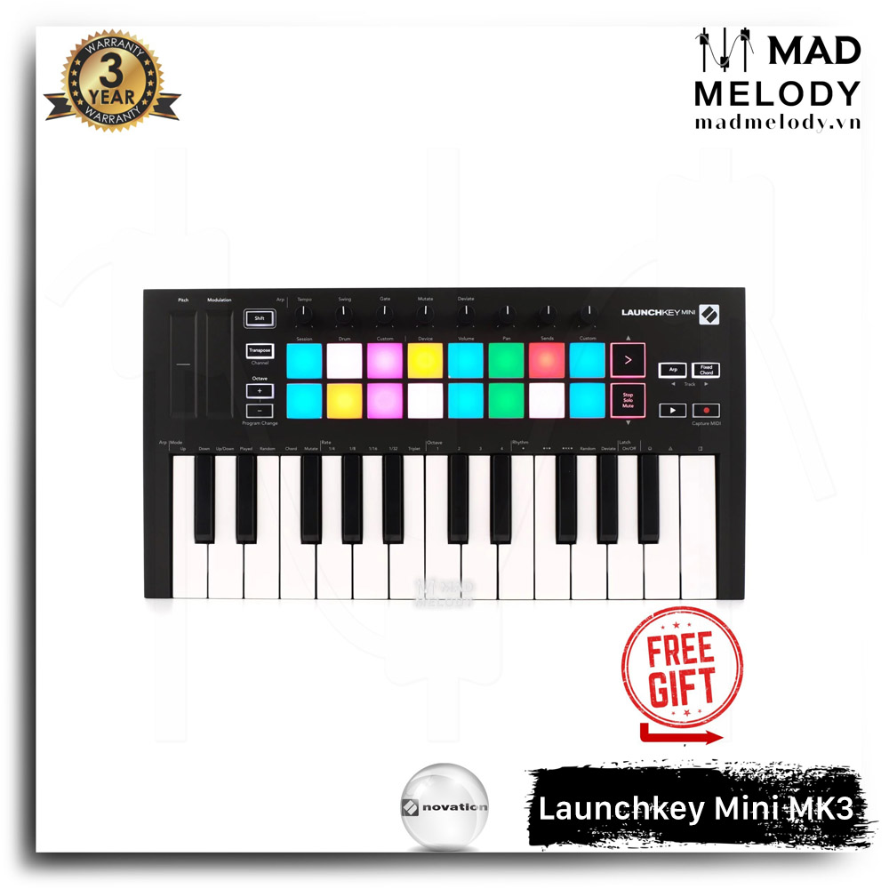 Novation Launchkey Mini MK3 MIDI Keyboard [đàn soạn nhạc nhỏ gọn đời 3 25 phím mini NEW]