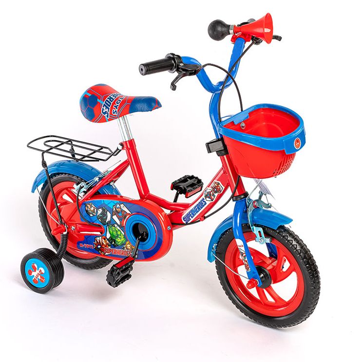 Xe đạp trẻ em 2 bánh super hero cho bé trai 2-3-4-5 tuổi size 12-14inch