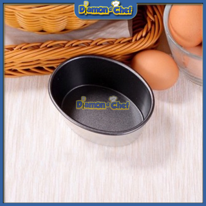 Khuôn nhôm chống dính oval mini d04/ khuôn quả trứng d04