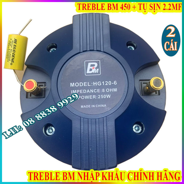 Cặp treble kèn 450 bm chính hãng nhập khẩu china + tụ sịn - giá 2 cái