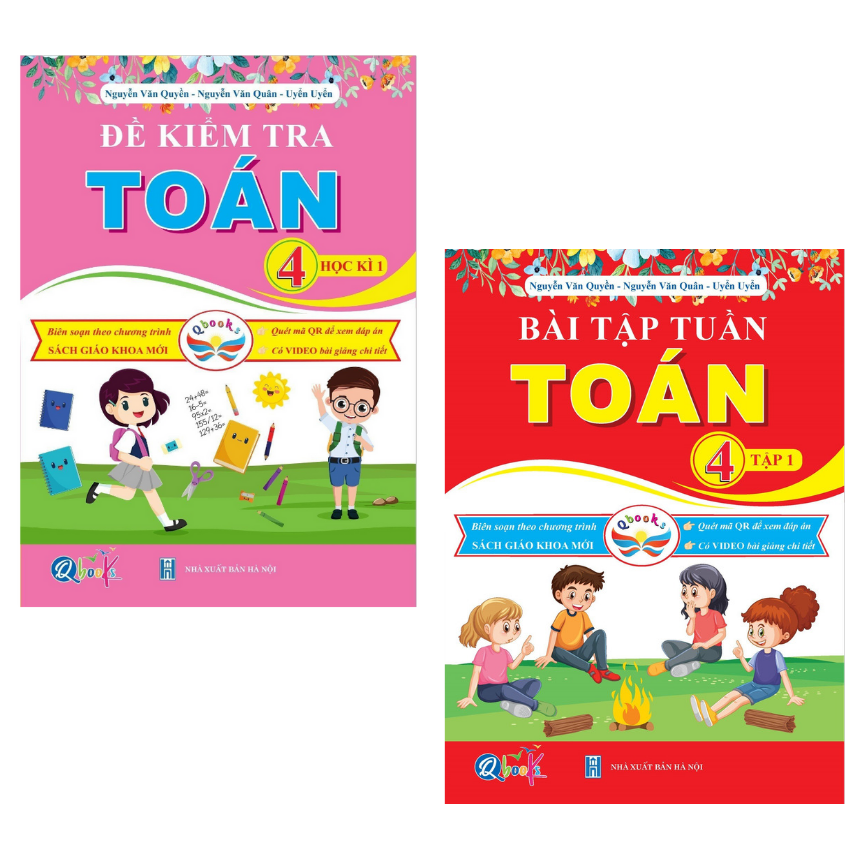 SÁCH - [ LỚP 4 - HK1 ] - Cánh Diều - Combo 2 quyển Bài Tập Tuần và Đề Kiểm Tra Toán 4 Học Kỳ 1