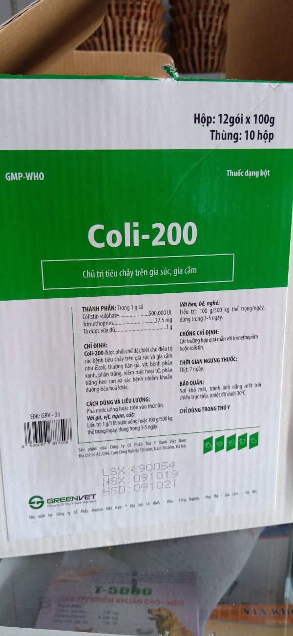 Coli 200 trị tiêu chảy trên gia súc, gia cầm - 320