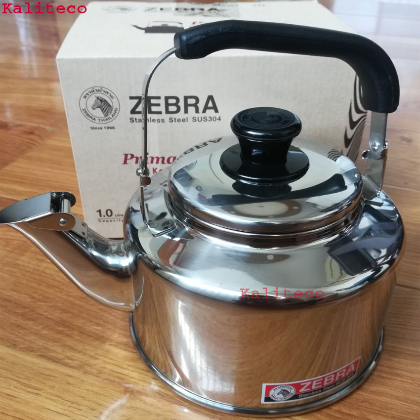 Ấm Đun Nước Cao Cấp Inox Zebra Thái Lan Prima Dung Tích 1000ml 113431-Kaliteco